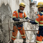 ilustrasi perbaikan struktur beton metode shotcrete